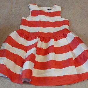 Lili Gaufrette Red and White Striped Dress